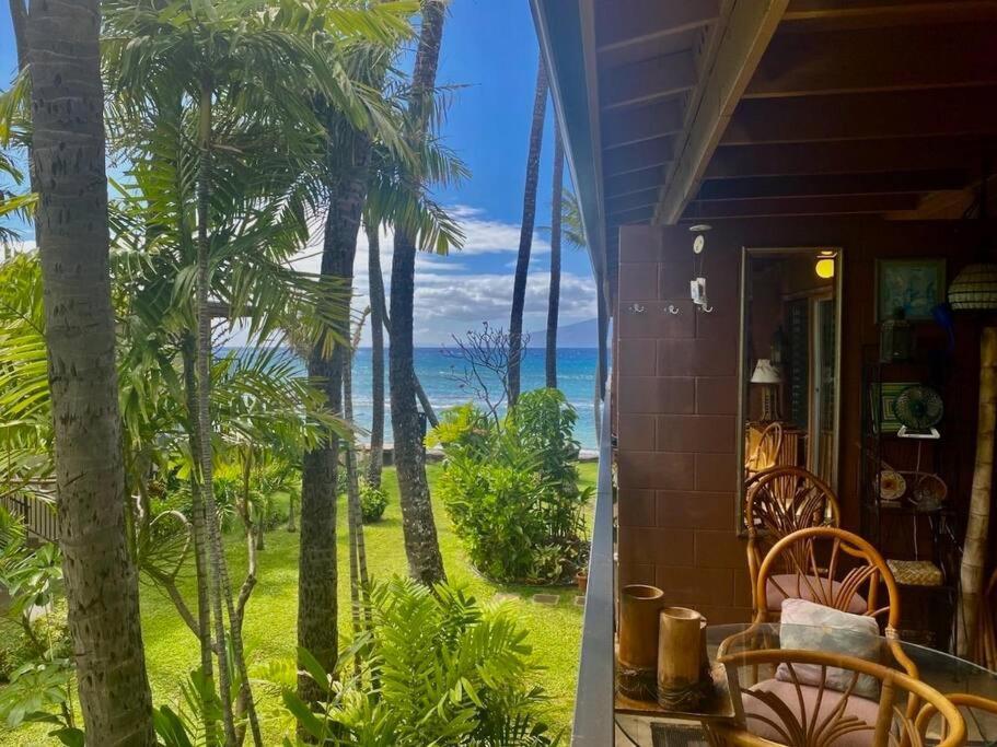 Ferienwohnung Oceanfront With Aircon-Hear The Waves-Amazing Views-Wifi Lāhainā Exterior foto