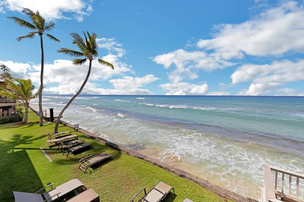 Ferienwohnung Oceanfront With Aircon-Hear The Waves-Amazing Views-Wifi Lāhainā Exterior foto